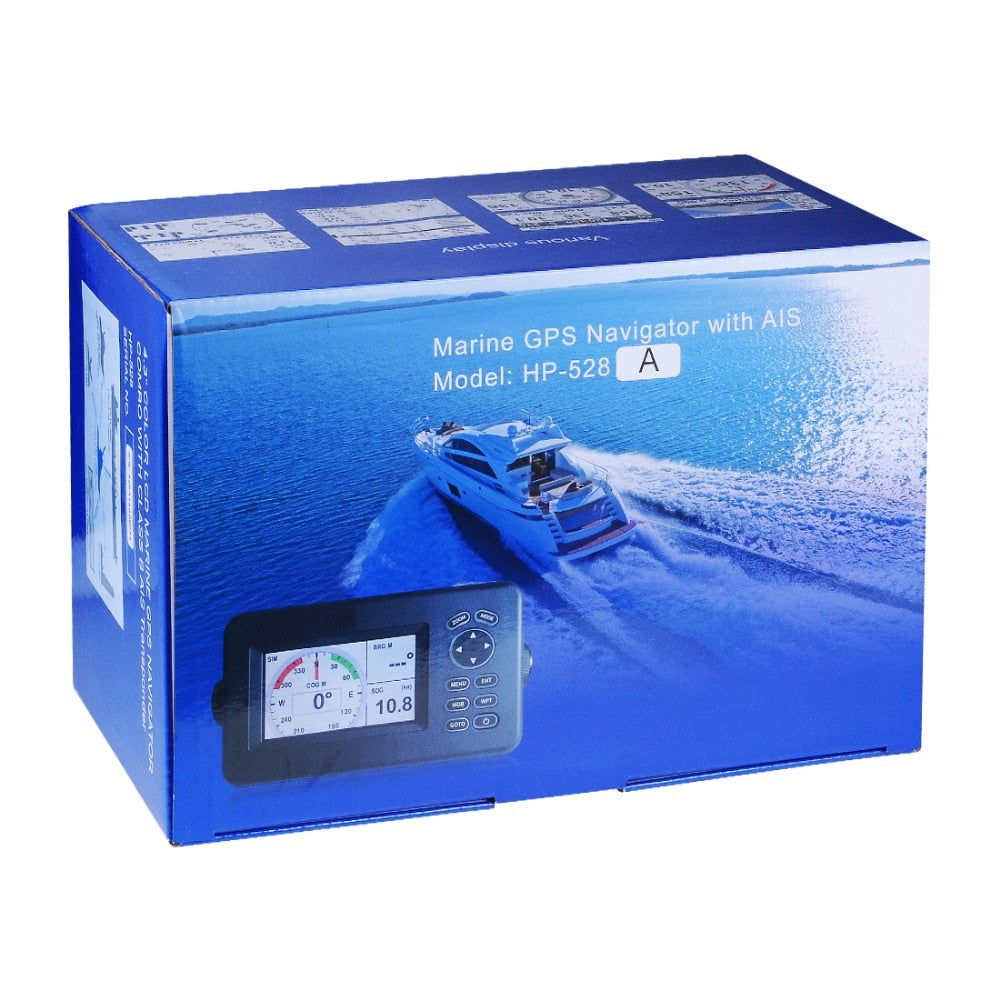Matsutec HP-528A 4.3-inch Color LCD Chart Plotter Built-in Class B AIS Transponder Combo High Sensitivity Marine GPS Navigator