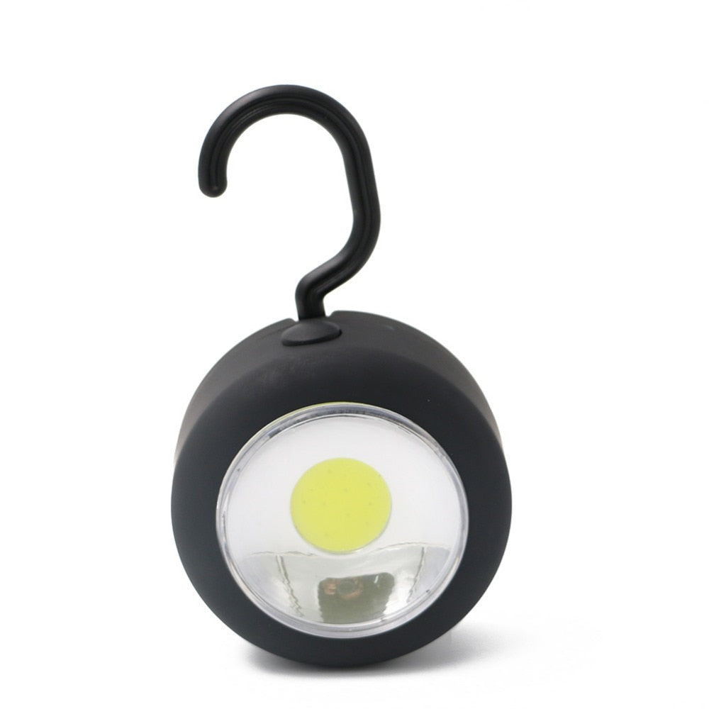 Lightweight Portable Mini Pocket Flashlight Outdoor Magnet Lamp Hook Hanging Tent Lantern Emergency Light Torch Lamp Use 3*AAA
