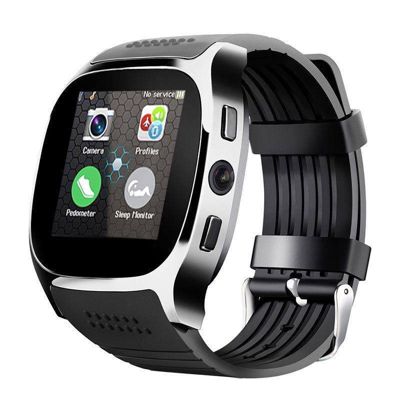 T8  Smartwatch Intelligent Bluetooth Sport Smart Watch T8 Pedometer For Phone Android Wrist Watch Support SIM TF Card Call