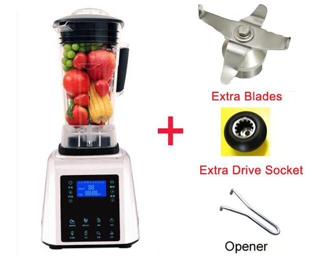 Automatic Digital Touchscreen 3HP BPA FREE 2L Professional Blender Mixer Juicer High Power Food Processor Green Fruit Smoothies