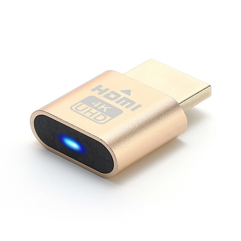RGeek 4K HDMI-compatible Virtual Display HDMI DDC Dummy Plug EDID Display Emulator Adapter Support 3840*2160 60Hz Bitcoin Mining