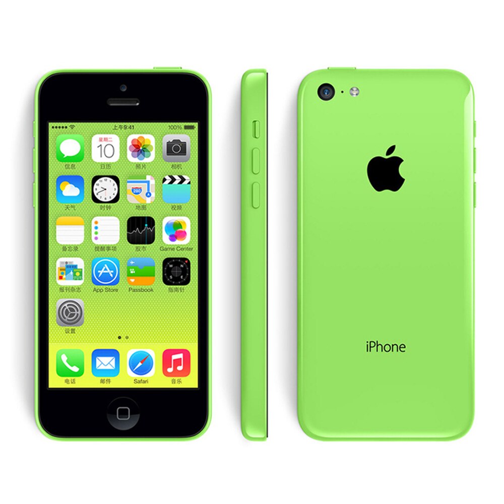 Original Apple iPhone 5C 3G Mobile Phone 4.0 Display Dual Core CellPhone 8GB/16GB/32GB ROM WCDMA Used WIFI GPS IOS SmartPhone