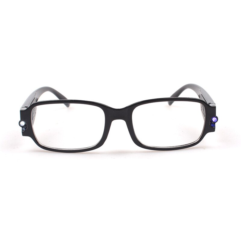 LED Light Reading Glasses Clear Occhiali Da Lettura +1.00 +1.50 +2.00 +2.50 +3.00 +3.50 +4.00 Diopter Night Presbyopic Glasses