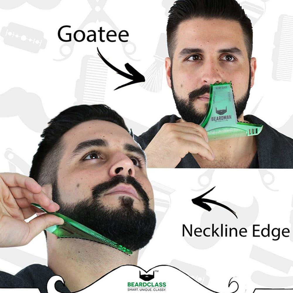 Men Beard Shaping Styling Template Beard Hair Combs Men Shaving Tools Hair Beard Trim Template Style Brush Beard Comb
