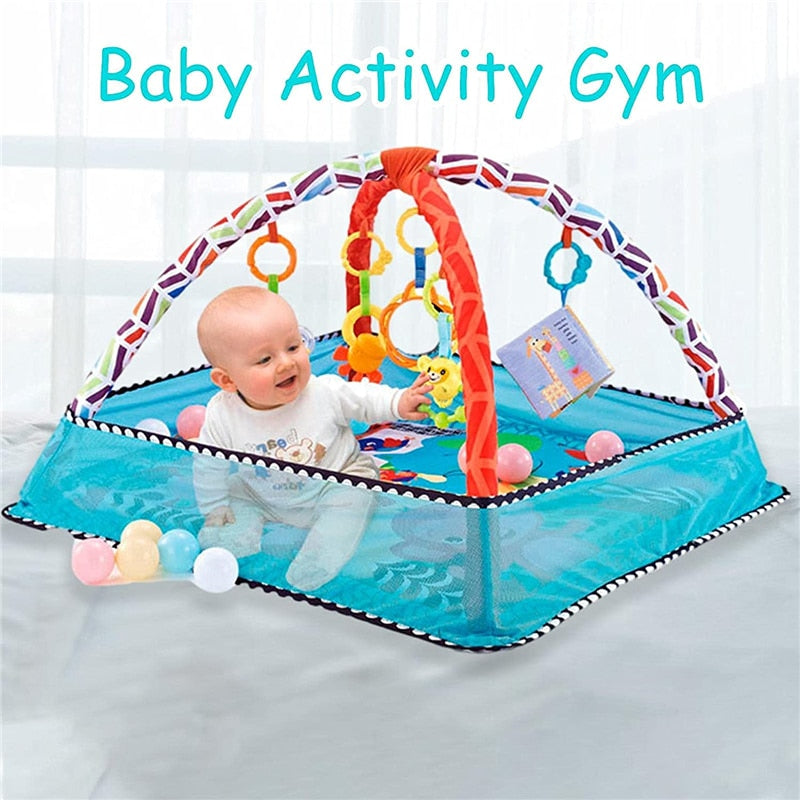 Baby Fitness Frame Crawling Game Blanket Multifunctional Educational Mat Fence Crawling Blanket Infant Rug Enlightenment Toys