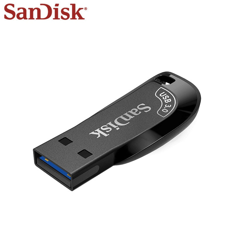 SanDisk USB 3.0 Flash Disk 128GB 64GB 32GB Mini Key Pendrive Black Flash Drive Memory Stick For Computer