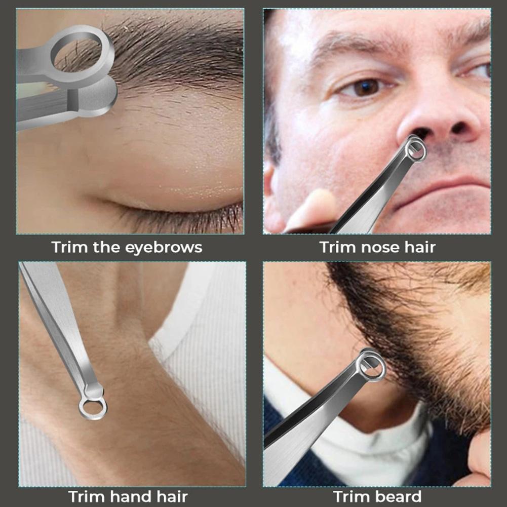 Nose Hair Trimming Tweezers Nose Trimmer Tweezer Round Tip Perfect Steel Nose Hair Removal Trimming Nose Hair Removal Tweezers