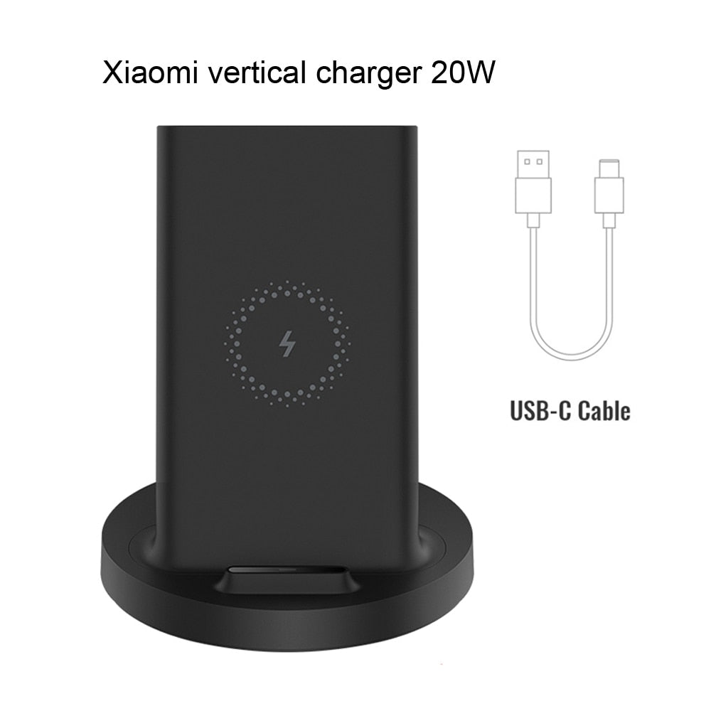 Xiaomi 55W/30W Wireless Charger Max Vertical air-cooled wireless charging Support Fast Charger For Xiaomi 10 For Iphone