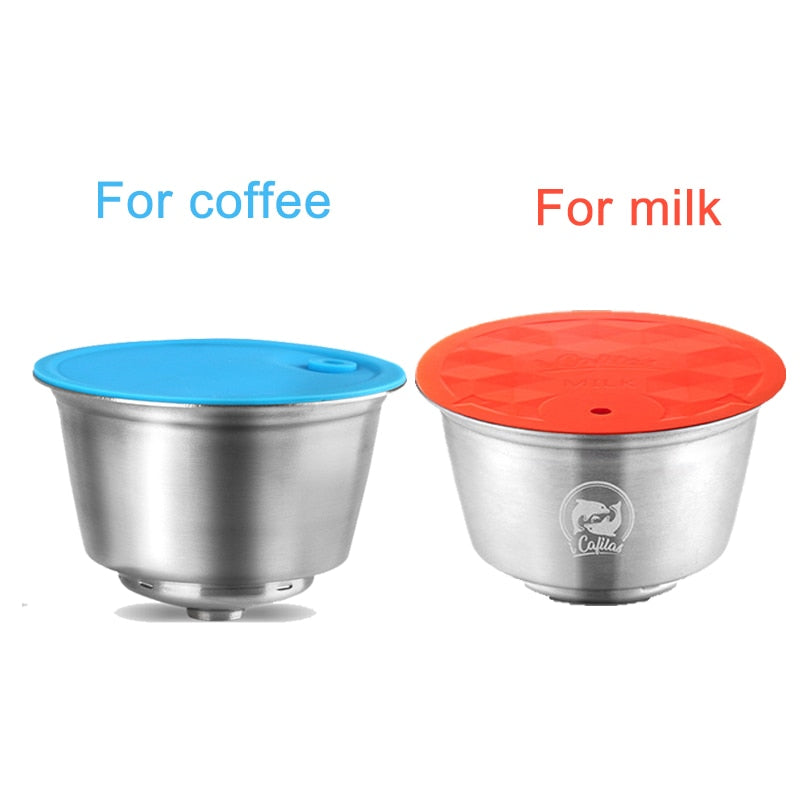New Upgrade Reusable Coffee Capsule  Milk Capsule For Dolce Gusto Stainless Steel Filter Cup For Nescafe Cofee Machine Crema