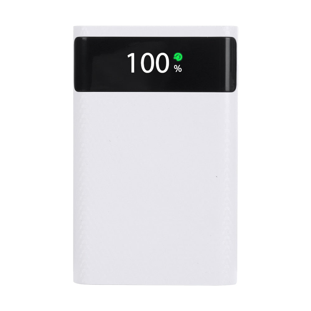 Kebidumei Super Fast power bank Shell Storage box Dual USB Micro Type C 5V/9V 18650 battery Case pack For iPhone Without Battery