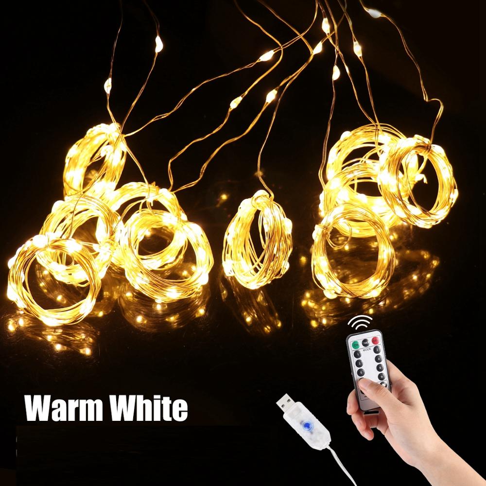 1/2/3m LED Fairy Lights Garland Curtain String Light Home Decoration Aaccessories Curtain Decorative For Home Bedroom Window