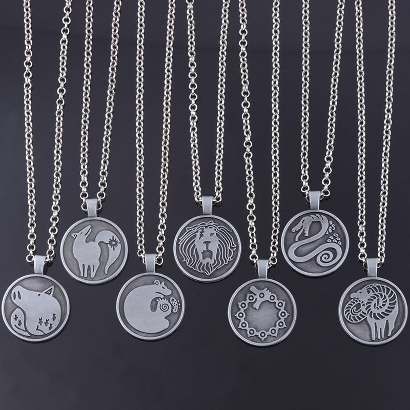 The Seven Deadly Sins Necklace Nanatsu no Taizai Meliodas Diane Escanor Merlin Ban King Gowther Tattoos Pendant Necklace Jewelry