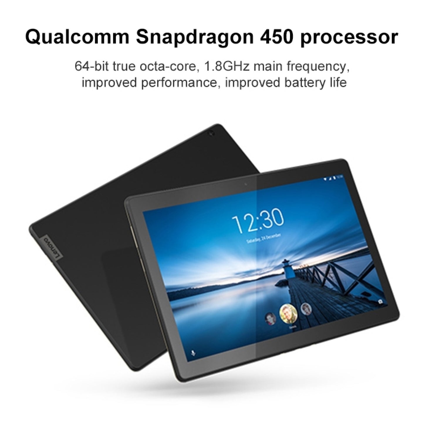 Original Lenovo Tab M10 TB-X605F WiFi TB-X605M 4G LTE 10.1 inch 2GB 16GB Android 8.0 Qualcomm Snapdragon 450 Octa-core Tablet PC