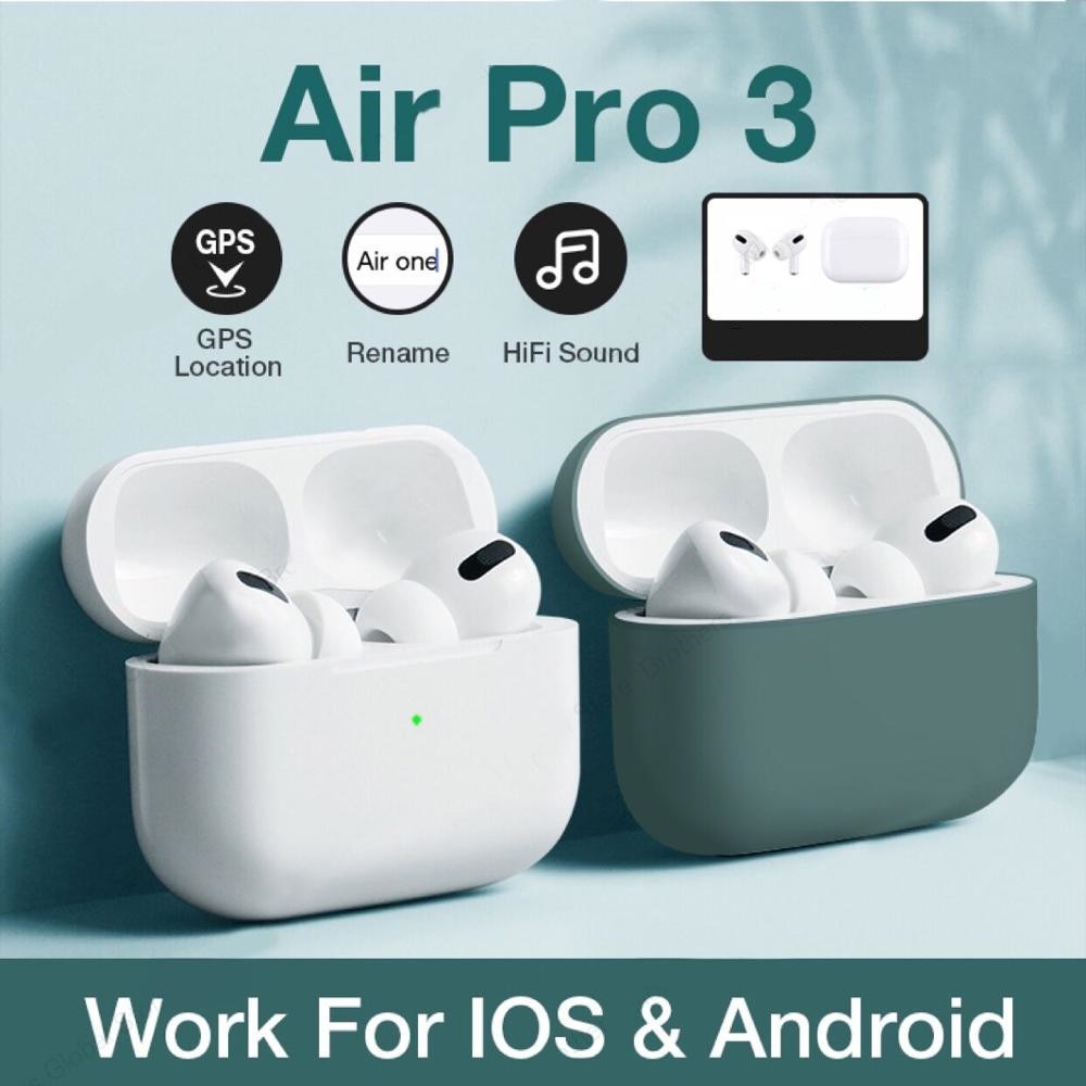 for airpoddings pro 3 Bluetooth Earphone Wireless Headphones HiFi Music Earbuds Sports Gaming Headset For IOS Android Phone