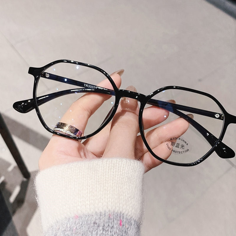 Fashion Transparent Reading Glasses Female Middle-aged and Elderly High-definition Anti-blue Light Glasses for The Elderly
