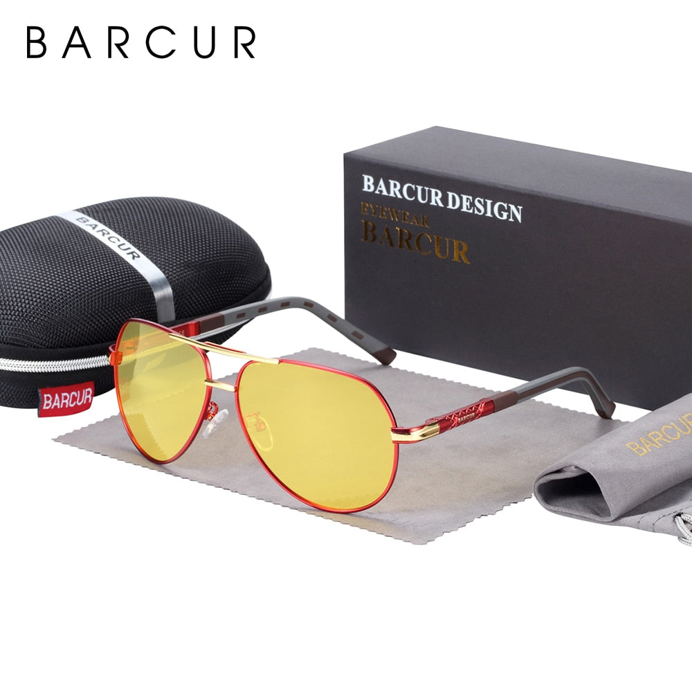 BARCUR Men sunglasses Polarized UV400 Protection Driving Sun Glasses Women Male Oculos de sol