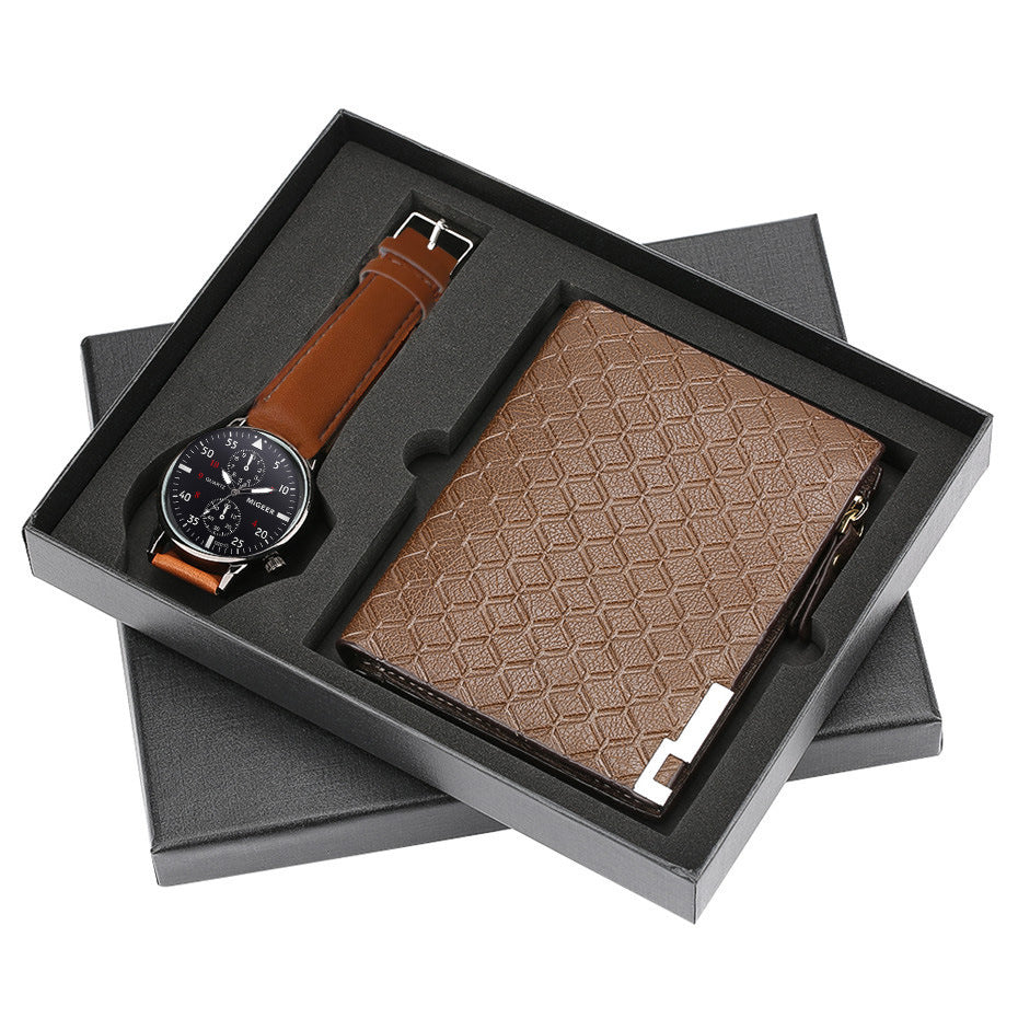 Men's gift set exquisite packaging watch wallet set foreign trade hot creative combination set