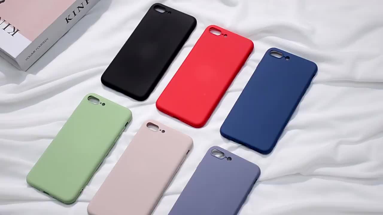 Suitable for iphone11 mobile phone protective cover all-inclusive soft shell 7/8/12 Apple 13 liquid silicone mobile phone case in stock