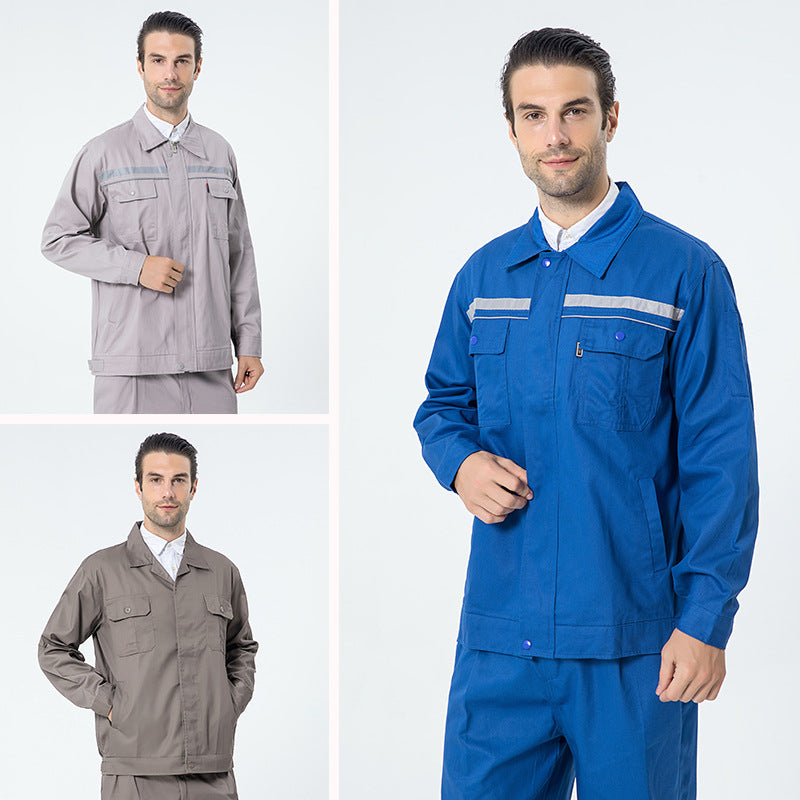 Autumn and winter long-sleeved work clothes labor protection clothes tooling suits work clothes welding factory clothes auto repair factory site engineering electrician