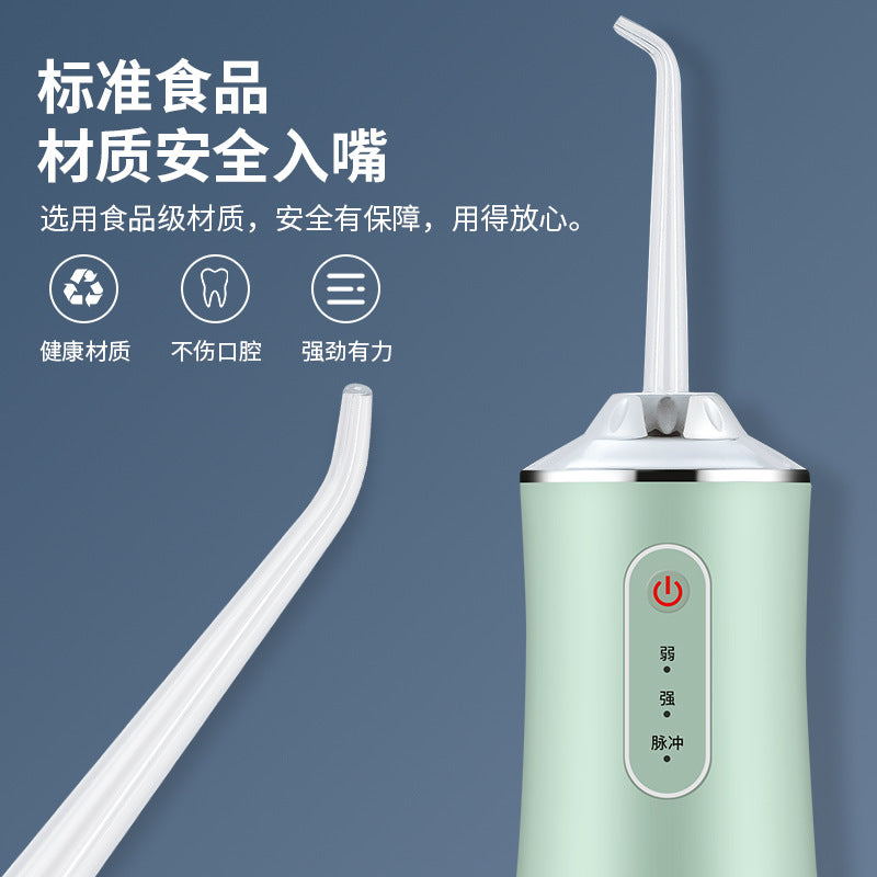 Water tooth wire diothy electric arterial purge teeth home portable positively teeth strong water pressure washing teeth