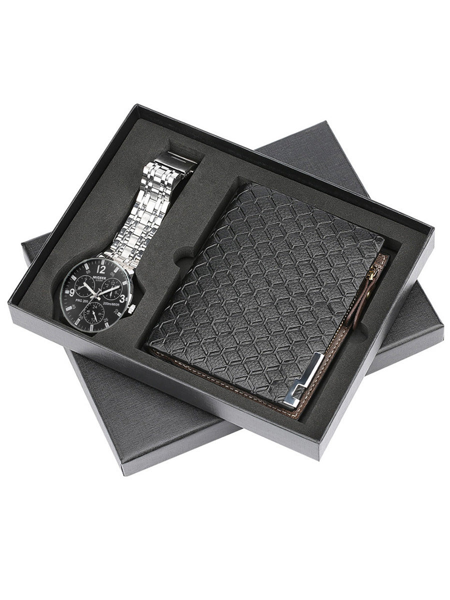 Men's gift set exquisite packaging watch wallet set foreign trade hot creative combination set
