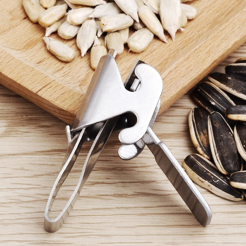 Stainless Steel Sheller Peanut Tongs Melon Seed Opener Sunflower Seed Peeler Walnut Tongs Kitchen Tools Household Accessories