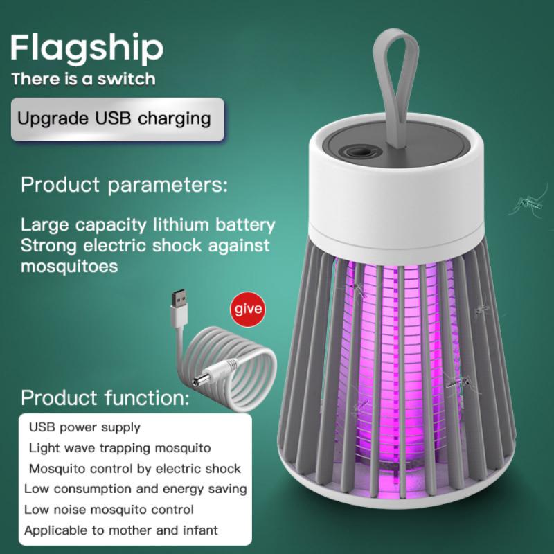 XIOAMI UV Mosquito Control Killer Lamp Indoor USB Electric Insect Rack Summer LED Seduce Mosquito Killer Lamp Outdoor Fly Trap