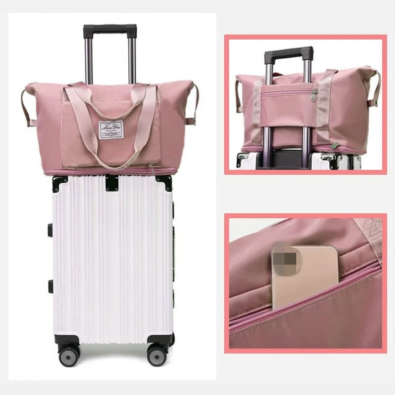 2021 Large Capacity Storage Folding Bag Travel Bags Tote Carry On Luggage Handbag Waterproof Duffel Set  Women Dropshipping