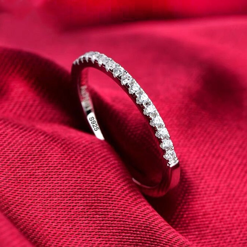 YHAMNI 100% Real Certified Tibetan Silver Rings for Women Men High Quality Round Zircon Wedding Engagement Band Gift Jewelry