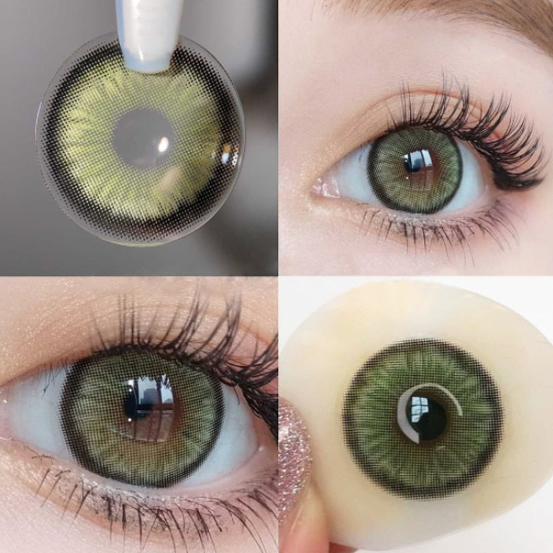 MILL CREEK Colored Beautiful Pupil Contact Lenses Cosmetic for Eyes Artificial pupil Degree Contact  Prescription myopia