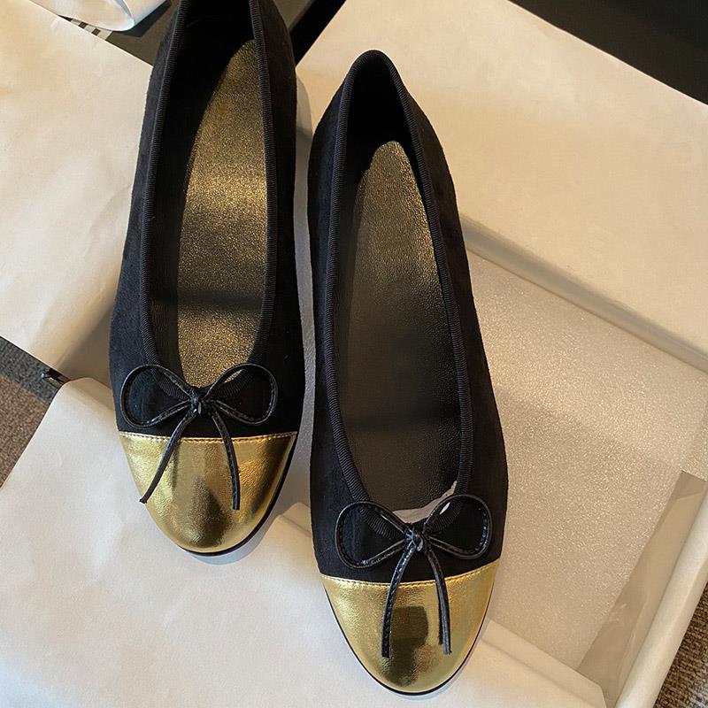New 2022 Brand Shoe Women Top Sheepskin Round Toe Ballerina Shoes Females Casual Comfy Single Shoes Round Toe Loafers Size 34-42