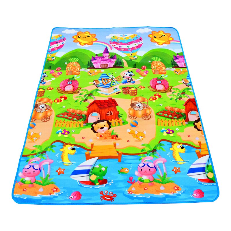 Baby Play Mat 180x120x0.3cm Children Crawling Carpet Toys for Kid Game Activity Gym Waterproof Rug Outdoor Indoor Soft Floor