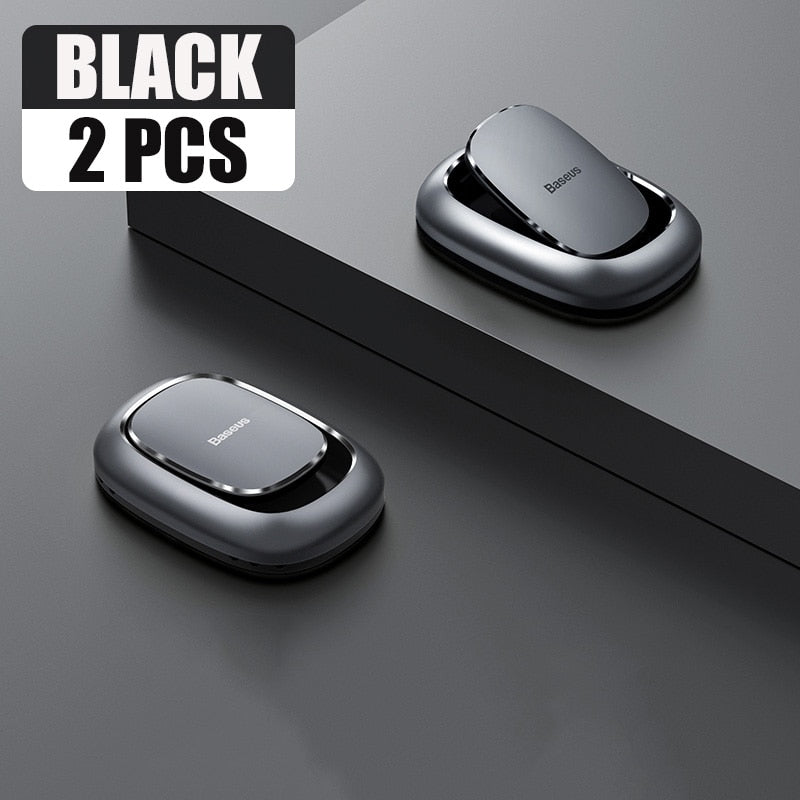 Baseus 2Pcs Car Hook Car Sticker Holder Auto Fastener Clip for Cable Headphone Key Wall Hanger