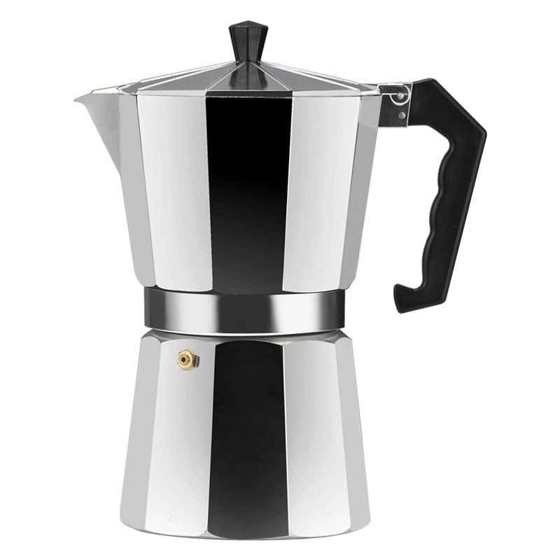 Coffee Maker Aluminum Mocha Percolator Pot High Quality Espresso Coffee Pots 1Cup/3Cup/6Cup/9Cup/12Cup Stovetop Coffee Maker