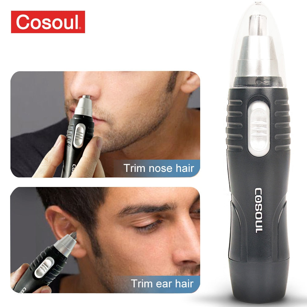 Electric Nose Hair Trimmer Mini Portable Ear Trimmer for Men Nose Hair Shaver Waterproof Safe Cleaner Tool Razor Men