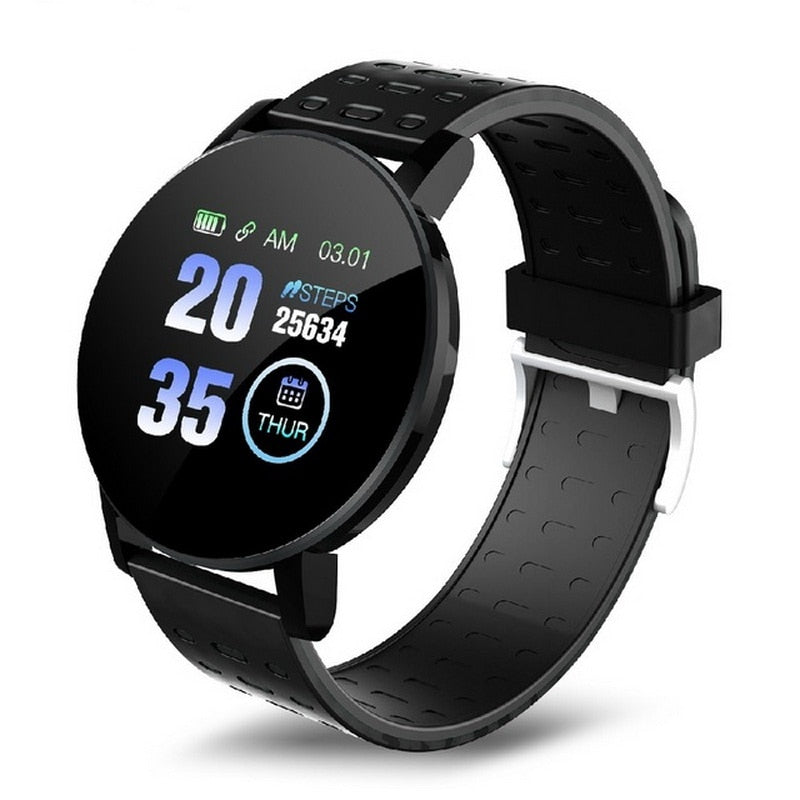 Twitch Smart Watch Men Women Heart Rate Blood Pressure Monitoring Fitness Sport racker Bluetooth Play Music Call 119 Smart Watch