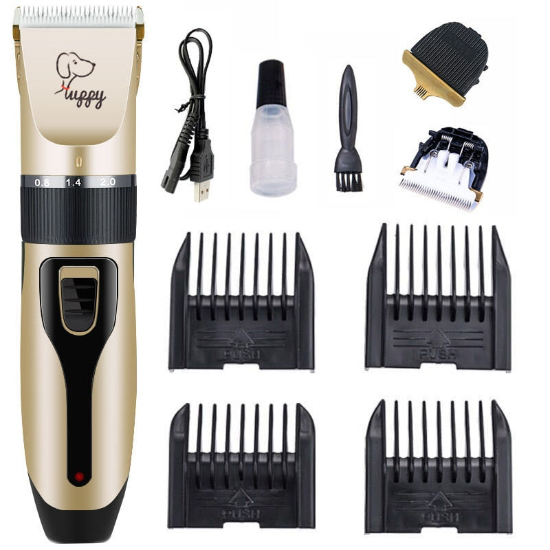 Dog Clipper Dog Hair Clippers Grooming (Pet/Cat/Dog/Rabbit) Haircut Trimmer Shaver Set Pets Cordless Rechargeable Professional
