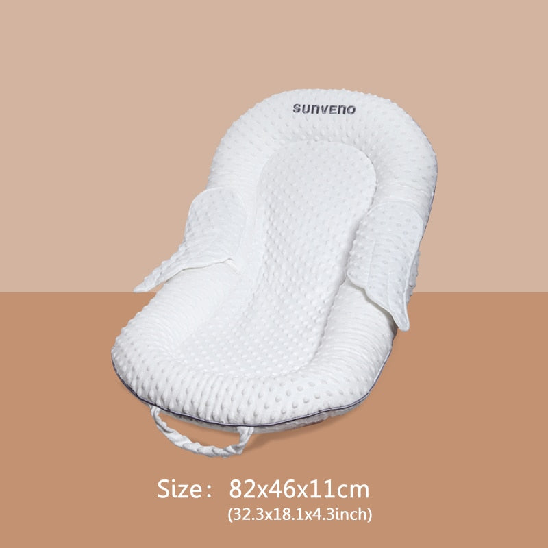 Sunveno Breathable Portable Baby Nest Infant Baby Lounger Bed Newborn Crib Toddler Bed Baby Nursery Carrycot Co Sleep 0-6months