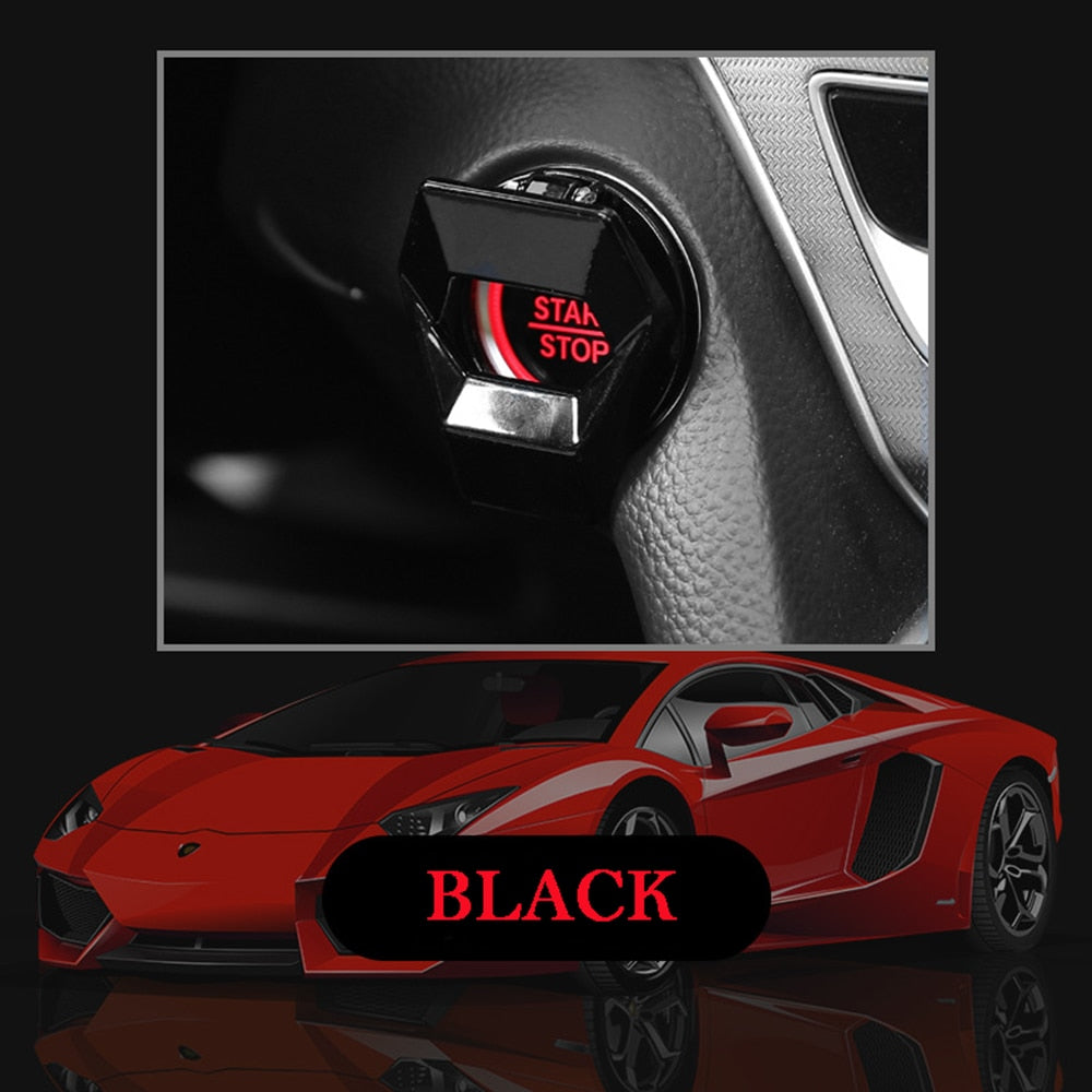 2021new Car Engine Start Stop Switch Button Cover Decorative Auto Accessories Push Button Sticky Cover Car Interior Car-Styling
