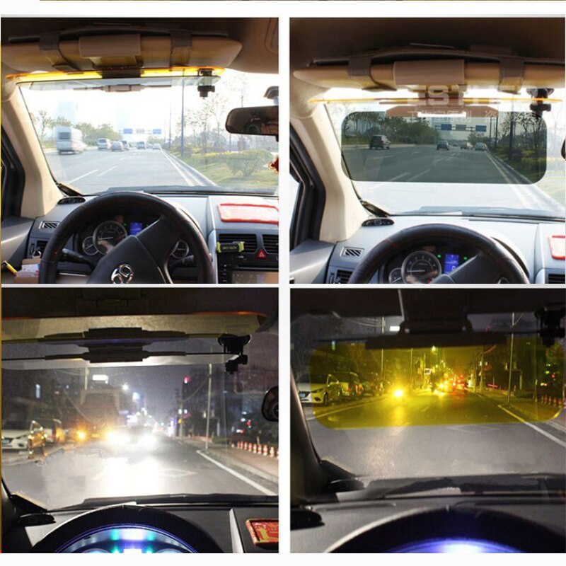 Car Sun Visor HD Anti Sunlight Dazzling Goggle Day Night Vision Driving Mirror UV Fold Flip Down Clear View Car Assessoires
