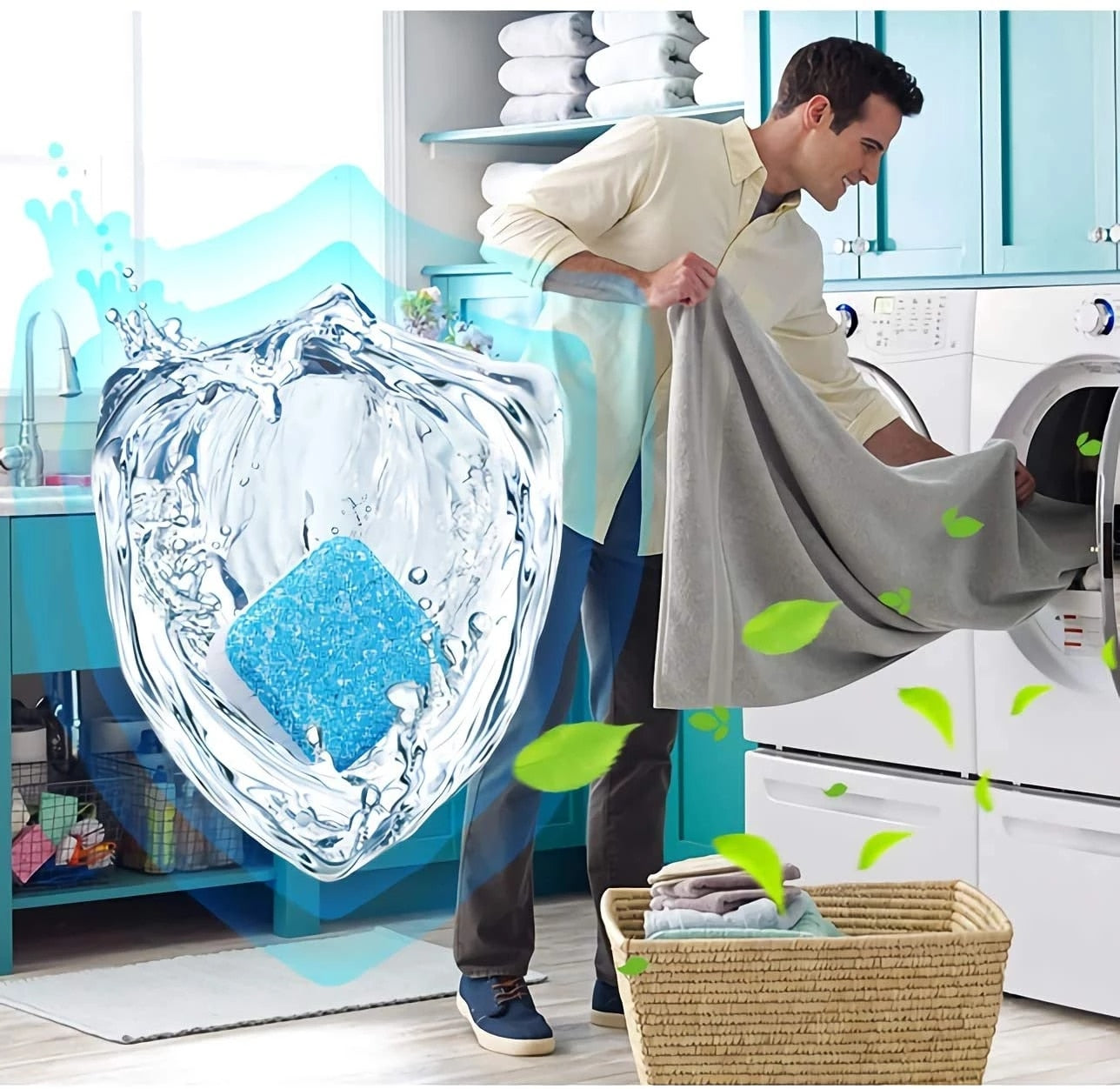Washing Machine Cleaner Effervescent Tablets Deep Cleaning Efficient Sterilize Mildew Deodorant Remove Stains Home Detergent