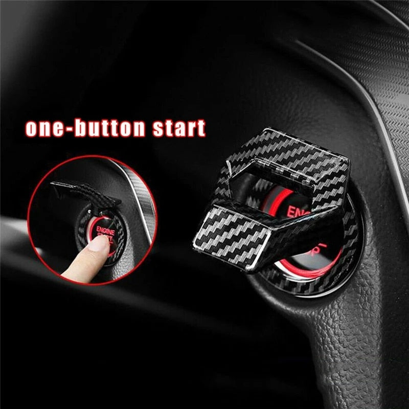 2021new Car Engine Start Stop Switch Button Cover Decorative Auto Accessories Push Button Sticky Cover Car Interior Car-Styling