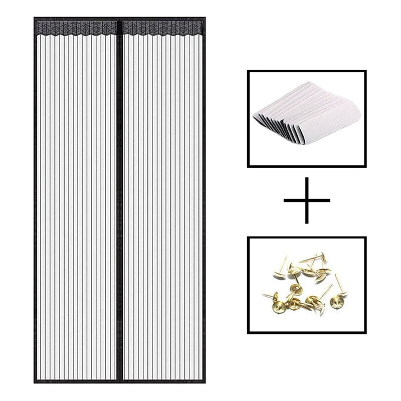 Anti-Mosquito Net Fly Insect Screen Mosquitera Door Curtains for Kitchen bedroom Breathable Mesh Door Curtain Summer Screens
