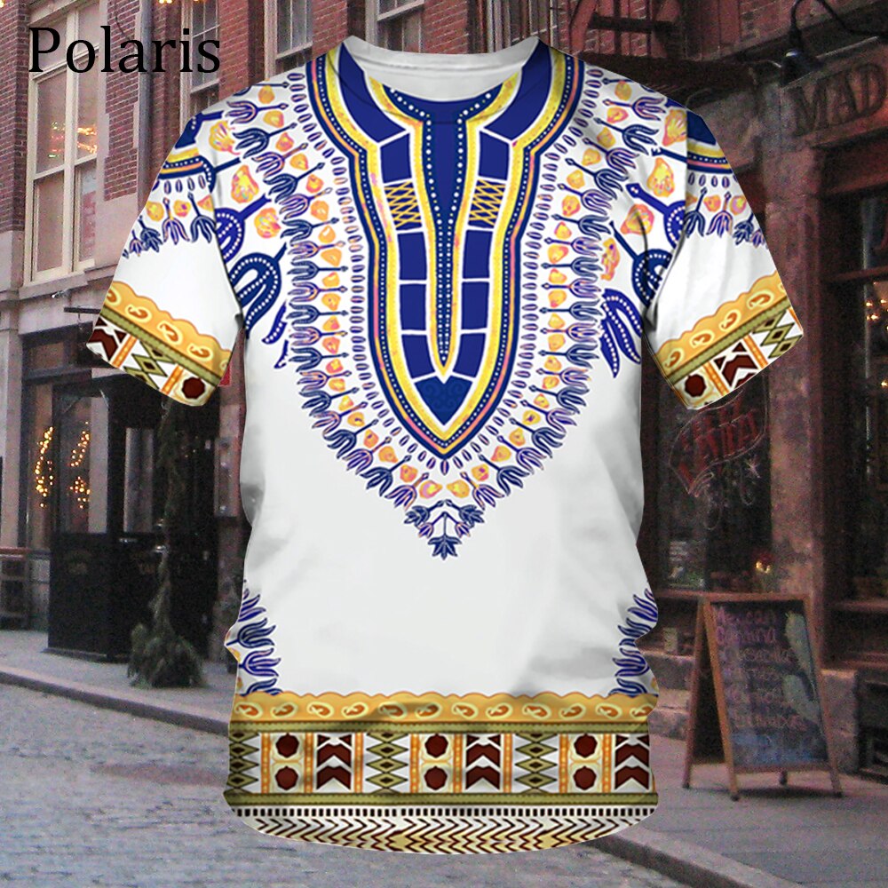 African Clothes For Men Dashiki T Shirt Traditional Wear Clothing Short Sleeve Casual Retro Streetwear Vintage Ethnic Style
