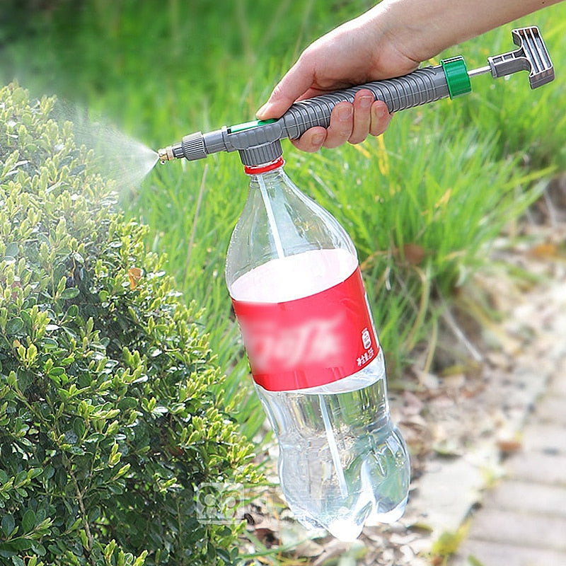 Manual High Pressure Air Pump Sprayer Adjustable Drink Bottle Spray Head Sprayer Agriculture Tools  Nozzle Garden Watering Tool