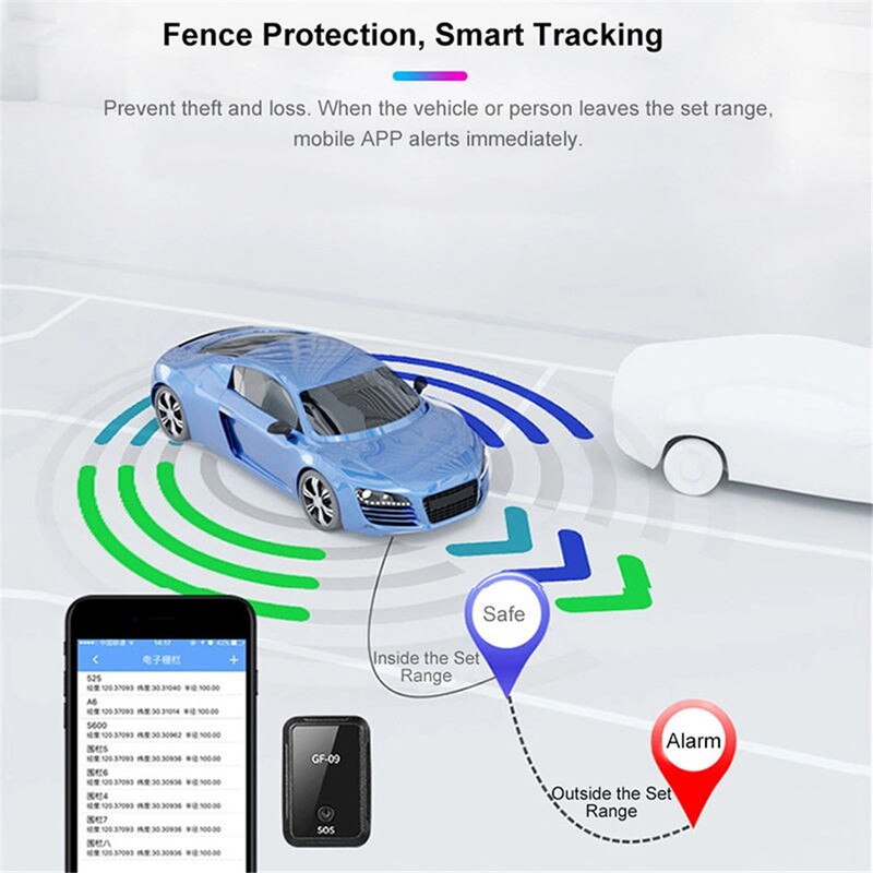 GF09 GF07 Mini Car GPS Tracker Recording Anti-lost Locator Real Time Tracking Location Device Positioner Auto Accessories