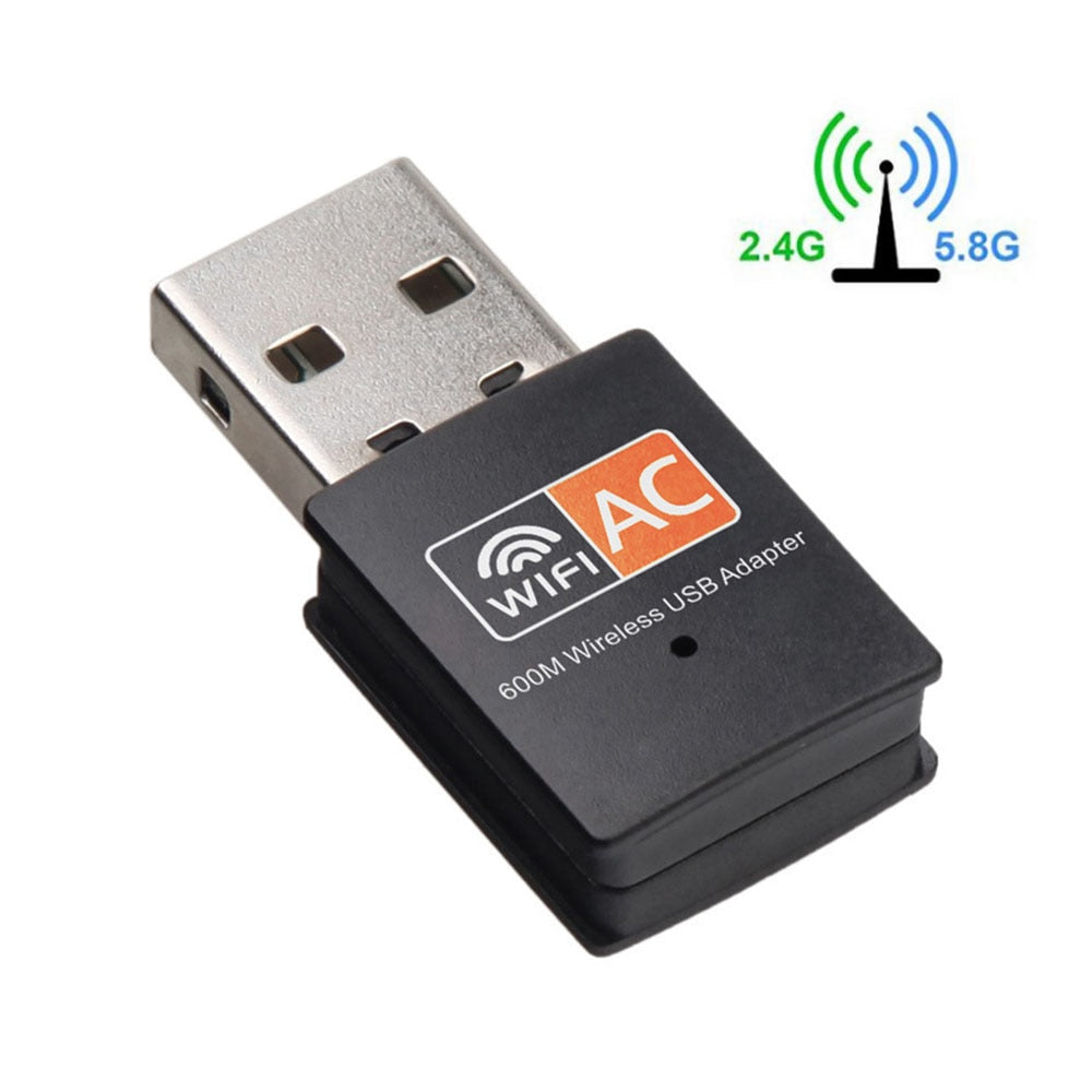 USB 600Mbps WiFi Adapter Wireless Ethernet Network Card AC Dual Band 2.4G / 5.G USB Wifi Dongle wifi Receiver 802.11ac