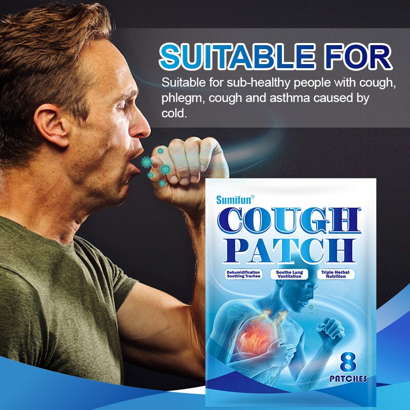 24/32/40pcs Anti-Cough Patch Cough Medicine Herbs Throat itching Asthma Cold Plaster Relieve Asthma Cough Stop Coughing Stickers