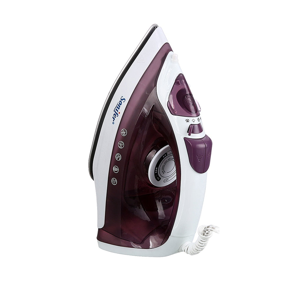 Electric Iron Portable Mini Garment Steamer Steam Iron For Clothing Iron Adjustable Ceramic Soleplate Iron For Ironing Sonifer