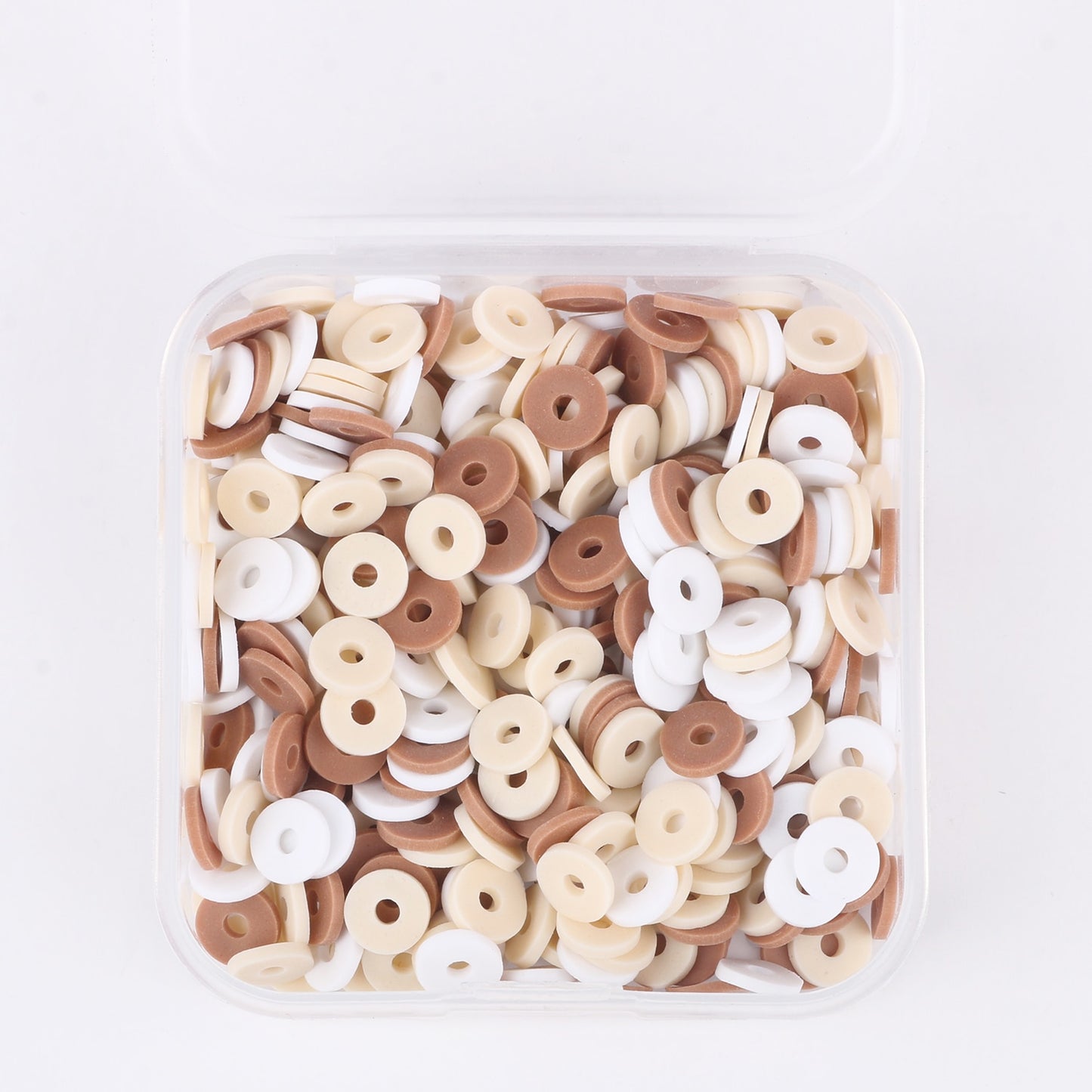 500Pcs/Box 6mm Recyclable Polymer Clay Disc Loose Charms Beads Boho 34 Colors Wristband Handmade Spacer Beads For Jewelry Making